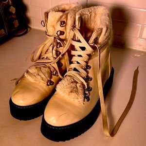 Faux Fur Girl boots by Nicole Miller
